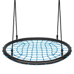 40'' Kids Round Spider Web Tree Saucer Swing Set