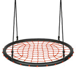 40'' Kids Round Spider Web Tree Saucer Swing Set