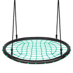 40'' Kids Round Spider Web Tree Saucer Swing Set