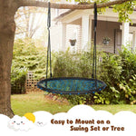 40'' Kids Round Spider Web Tree Saucer Swing Set