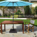 17.5'' Patio Umbrella Base Stand Heavy Duty (Square) - Bestoutdor