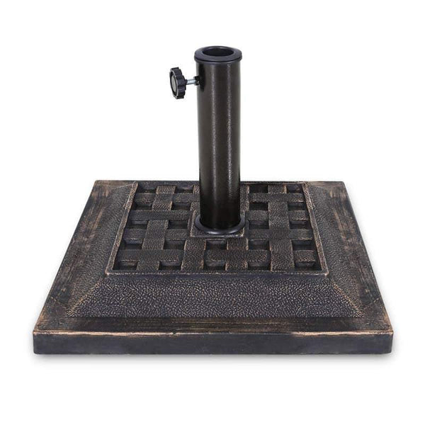 17.5'' Patio Umbrella Base Stand Heavy Duty (Square) - Bestoutdor