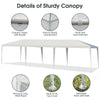 10' x 30' Waterproof Gazebo Canopy Tent for Wedding & Party