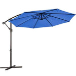 10ft Offset Hanging Outdoor Market Patio Umbrella - Bestoutdor