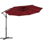 10ft Offset Hanging Outdoor Market Patio Umbrella - Bestoutdor