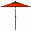 10ft 3 Tier Auto-tilt Patio Umbrella with Double Vented - Bestoutdor