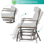 2 Pcs Patio Swing Single Glider Chair Rocking Seating - Bestoutdor