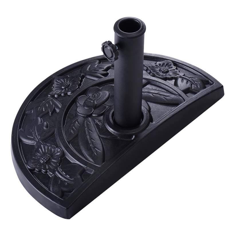 20" Outdoor Patio Half Round Umbrella Base Stand - Bestoutdor