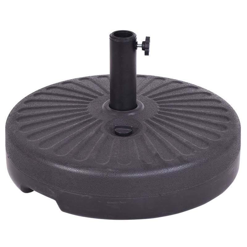 20" Round 23L Water Filled Umbrella Base Stand - Bestoutdor