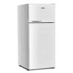 3.4 Cu. Ft. Compact Refrigerator, 2-Door Mini Fridge with Freezer, Adjustable Shelves & 7 Temperature Settings for Office, Apartment, Dorm