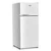 2 Door Compact Refrigerator 3.4 cu. ft. Cold-rolled Sheet Mini Fridge with Freezer & Adjustable Removable Glass Shelves