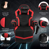 Gaming Recliner Massage Gaming Chair Ergonomic Leather Single Sofa Reclining Gaming Chair with Adjustable Backrest & Footrest