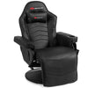 Gaming Recliner Massage Gaming Chair Ergonomic Leather Single Sofa Reclining Gaming Chair with Adjustable Backrest & Footrest