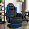 Gaming Recliner Massage Gaming Chair Ergonomic Leather Single Sofa Reclining Gaming Chair with Adjustable Backrest & Footrest