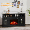 58" Electric Fireplace TV Stand for TVs up to 65", Modern Media Console with 23" Fireplace Insert & Remote Control