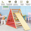 Foldable Wooden Climbing Triangle with Ramp & Ladder, Kids Indoor Climber Montessori Climbing Toys for Toddlers