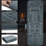 Foldable Heated Massage Pad Full Body Massage Mat Back Massage Chair with 10 Vibration Motors