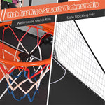 Foldable Basketball Arcade Game Electronic Double Shot Basketball Hoop with 4 Balls & LED Scoring System for Kids Adults