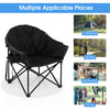 Folding Camping Moon Padded Chair with Carry Bag