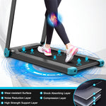 Folding Treadmill Superfit Compact Walking Running Machine with Smart APP Control & Bluetooth Speaker