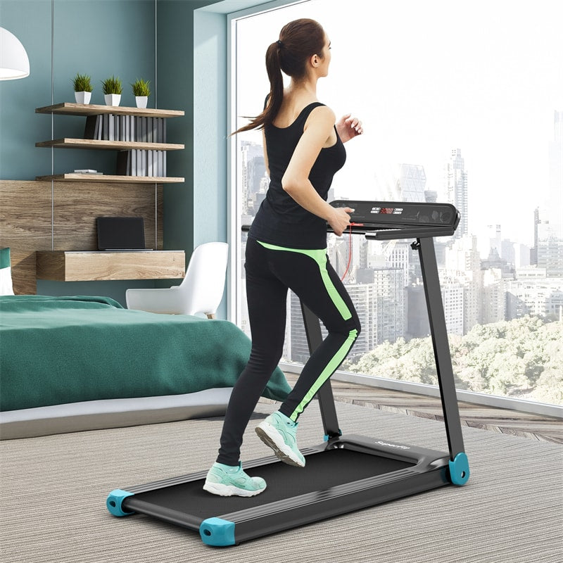 Superfit Folding Treadmill Compact Electric Walking Running Machine for Home Office with Smart APP Control & Bluetooth Speaker