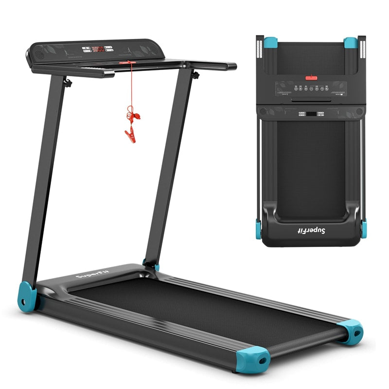 Folding Treadmill Superfit Compact Walking Running Machine with Smart APP Control & Bluetooth Speaker