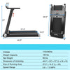 Folding Treadmill Superfit Compact Walking Running Machine with Smart APP Control & Bluetooth Speaker