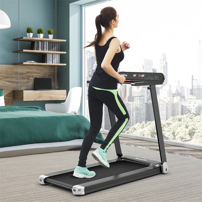 Folding Treadmill Superfit Compact Walking Running Machine with Smart APP Control & Bluetooth Speaker