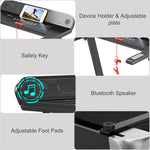 Folding Treadmill Superfit Compact Walking Running Machine with Smart APP Control & Bluetooth Speaker