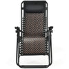 Folding Patio Rattan Zero Gravity Lounge Chair Recliner