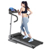 1100W Folding Treadmill Compact Motorized Running Jogging Machine Easy Assembly Electric Walking Machine with LCD Monitor & Heart Rate Sensor