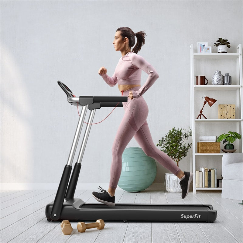 Superfit 2.25HP Folding Treadmill Electric Running Walking Machine with LED Display & APP Control