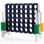 Jumbo 4-to-Score Giant Game Set 4-in-A-Row Lawn Game Set Large Yard Connect 4 Game for Outdoor Indoor Kids Adults Family Fun