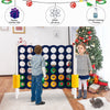 Jumbo 4-to-Score Giant Game Set 4-in-A-Row Lawn Game Set Large Yard Connect 4 Game for Outdoor Indoor Kids Adults Family Fun