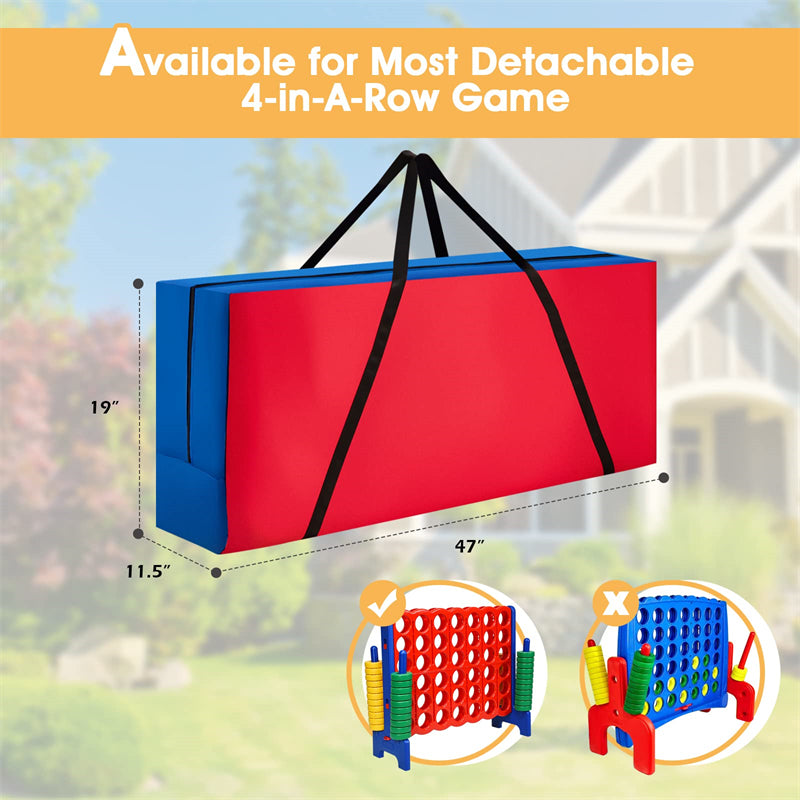 Giant Game Carrying Bag Storage Bag for 4-in-a Row Game with Durable Zipper & Ergonomic Handle