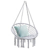 Cotton Rope Hanging Macrame Swing Chair - Bestoutdor