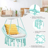 Cotton Rope Hanging Macrame Swing Chair - Bestoutdor