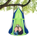 40'' Kids Hanging Chair Swing Tent Set - Bestoutdor