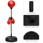 Height Adjustable Punching Bag Boxing Set with Stand and Boxing Gloves for Adults & Kids