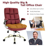 Ergonomic Office Chair Big & Tall Executive Chair Adjustable Height Desk Chair Swivel Upholstered Chair with Flip-up Arm & Thick Padding