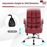 Ergonomic Office Chair Big & Tall Executive Chair Adjustable Height Desk Chair Swivel Upholstered Chair with Flip-up Arm & Thick Padding