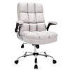 Ergonomic Office Chair Big & Tall Executive Chair Adjustable Height Desk Chair Swivel Upholstered Chair with Flip-up Arm & Thick Padding