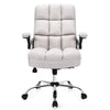 Ergonomic Office Chair Big & Tall Executive Chair Adjustable Height Desk Chair Swivel Upholstered Chair with Flip-up Arm & Thick Padding