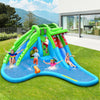 Inflatable Water Slide Crocodile Mighty Bounce House Water Park with Splash Pool & 780W Blower for Kids Backyard Family Fun