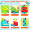 7-in-1 Inflatable Water Slide Kids Splash Pool Bounce House Mega Waterslide Park for Indoor Outdoor Fun without Blower