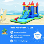 Inflatable Water Slide Bouncy Castle Splash Pool Water Cannon without Blower