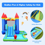 Inflatable Water Slide Bouncy Castle Splash Pool Water Cannon without Blower