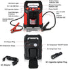 Portable Jump Starter 1500 Amp Car Battery Charger 180 PSI Air Compressor Power Bank Charger with 2 USB Ports Smart Clamps & LED Flashlight