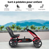 Kids Go Kart Ride-On 4 Wheel Pedal Car with Adjustable Seat