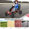 Kids Go Kart Ride-On 4 Wheel Pedal Car with Adjustable Seat